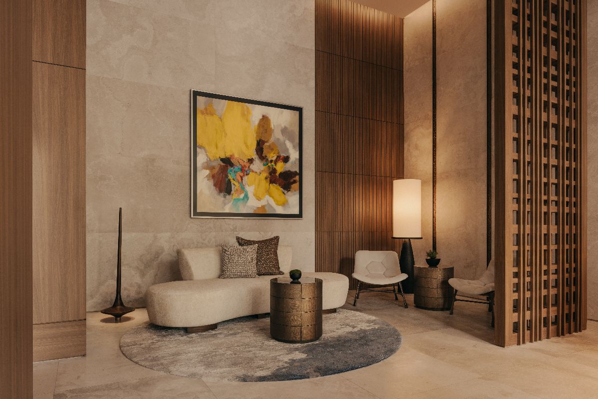 The lobby at Shang Residences at Wack Wack